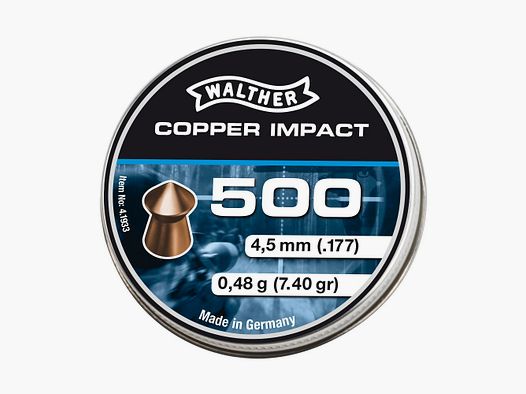 Walther 4,5mm Diabolo Impact 0,48g – 2500 Stück