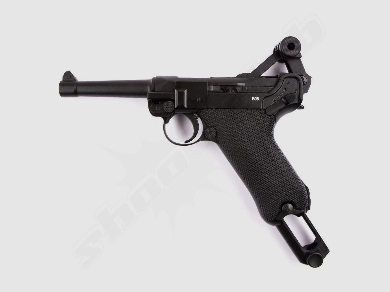 Legends P08 FM Blowback CO2 Pistole 4,5mm Stahlkugeln - Koffer-Set