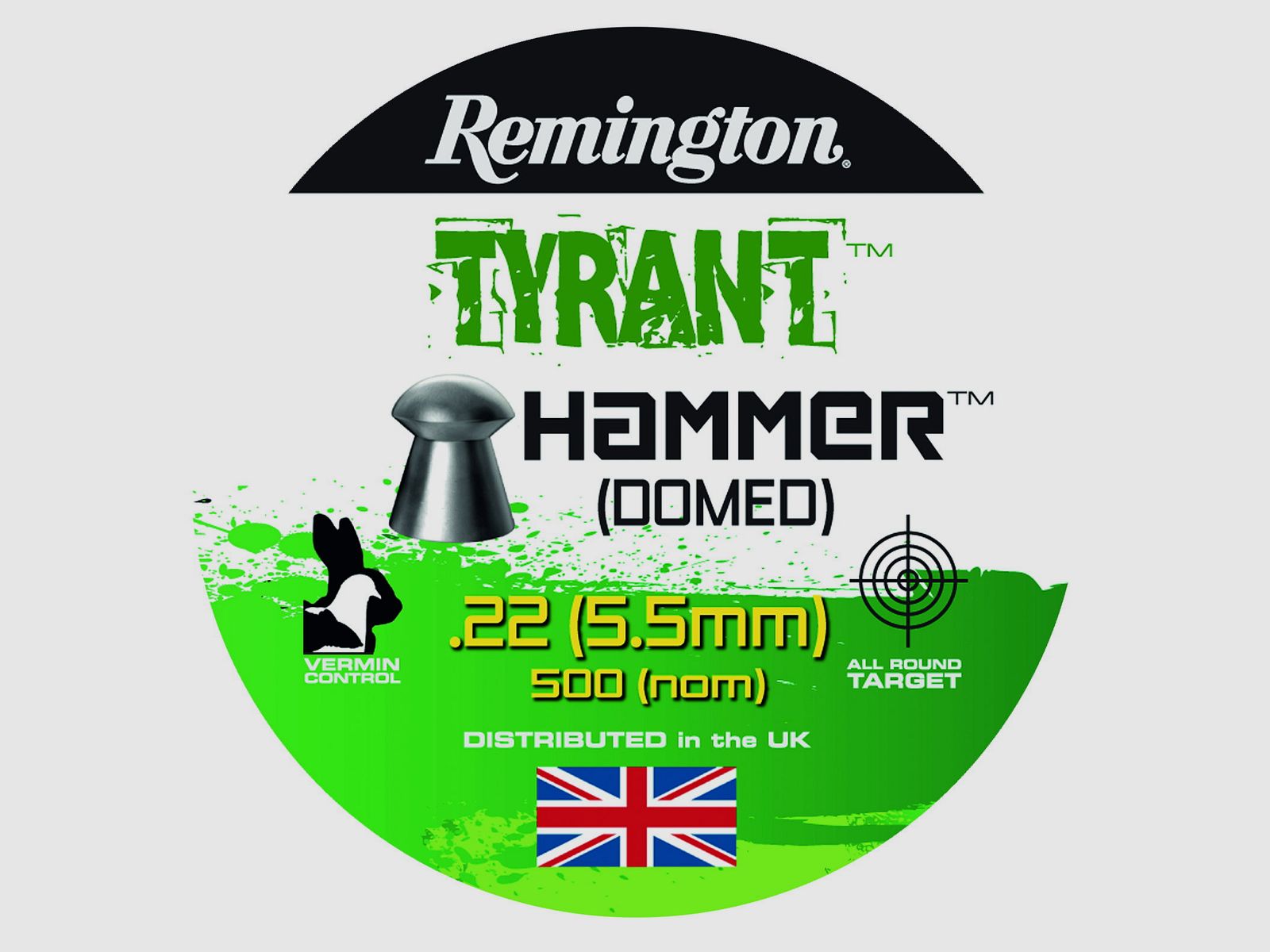 Remington Tyrant Hammer Domed Cal. .22 / 5,5mm, 250 disparos