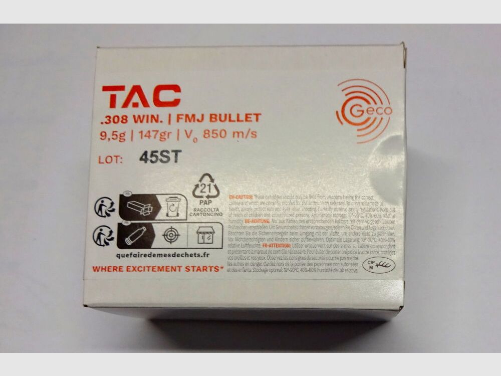 GECO TAC 308 Win. FMJ