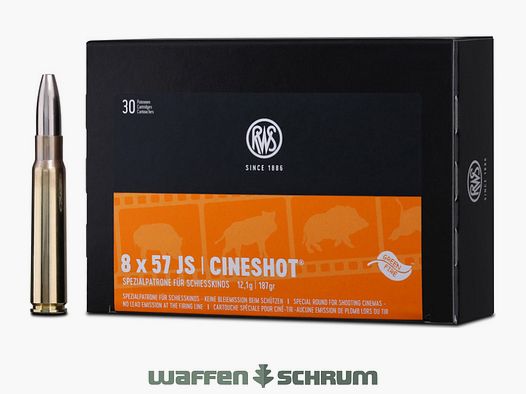RWS Cineshot 12,1g - 187gr 8x57JS opakowanie 30 szt.