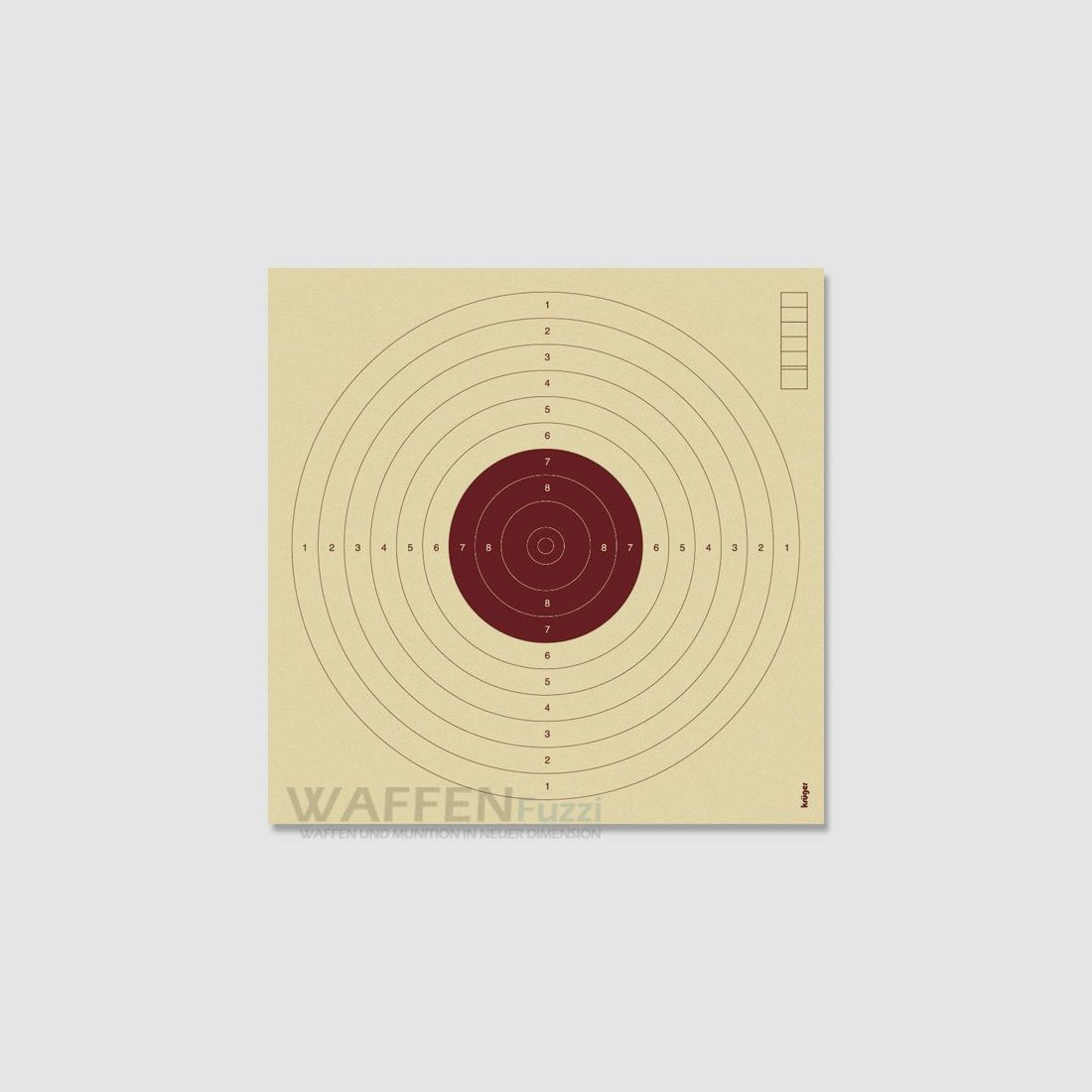 Target sheets for air pistol red 17x17 cm 100 pcs.
