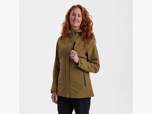 Lady Sarek Shell Jacke mit Kapuze - Butternut – Kleidergröße Damen: 36
