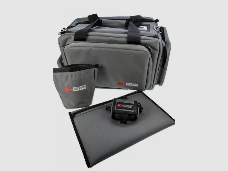 CED Schießsporttasche RangeBag DeLuxe: 2-4 Pistolen 54x36x28cm  Grey/grau