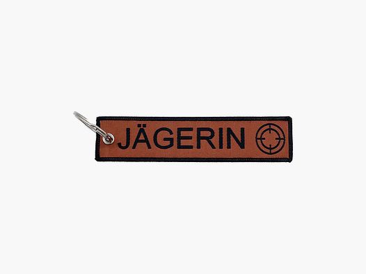 Jägerin Schlüsselanhänger - Braun