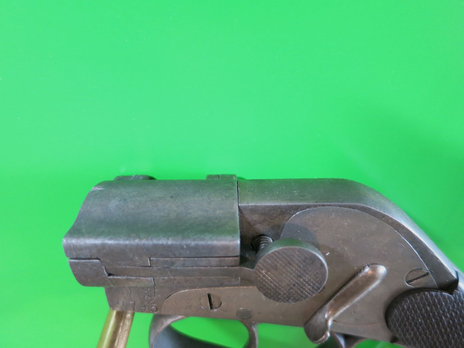 Signalpistole; Lauflose Fliegerleuchtpistole JGA (Anschütz) System Eisfeld, Kal. 11 mm Spezialpatrone  #81-