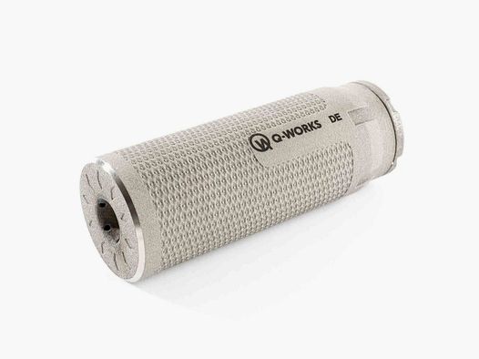 Q-WORKS Hunt Compact Silencieux - Titane Brut - .38 - 1/2-20 UNF