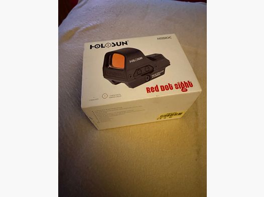 HOLOSUN HS510C mit Picantinny Adapter komplett mit Box