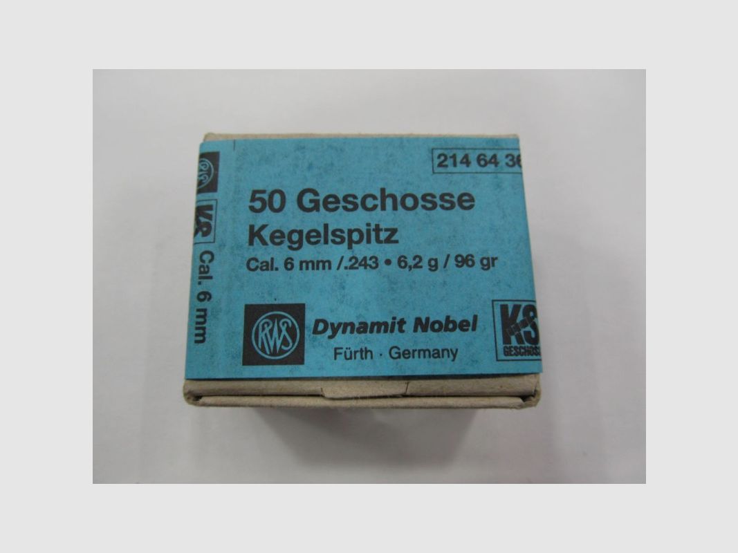 RWS GESCHOSSE 6MM GR 96 KS DIA 243, Bild 1 von 4