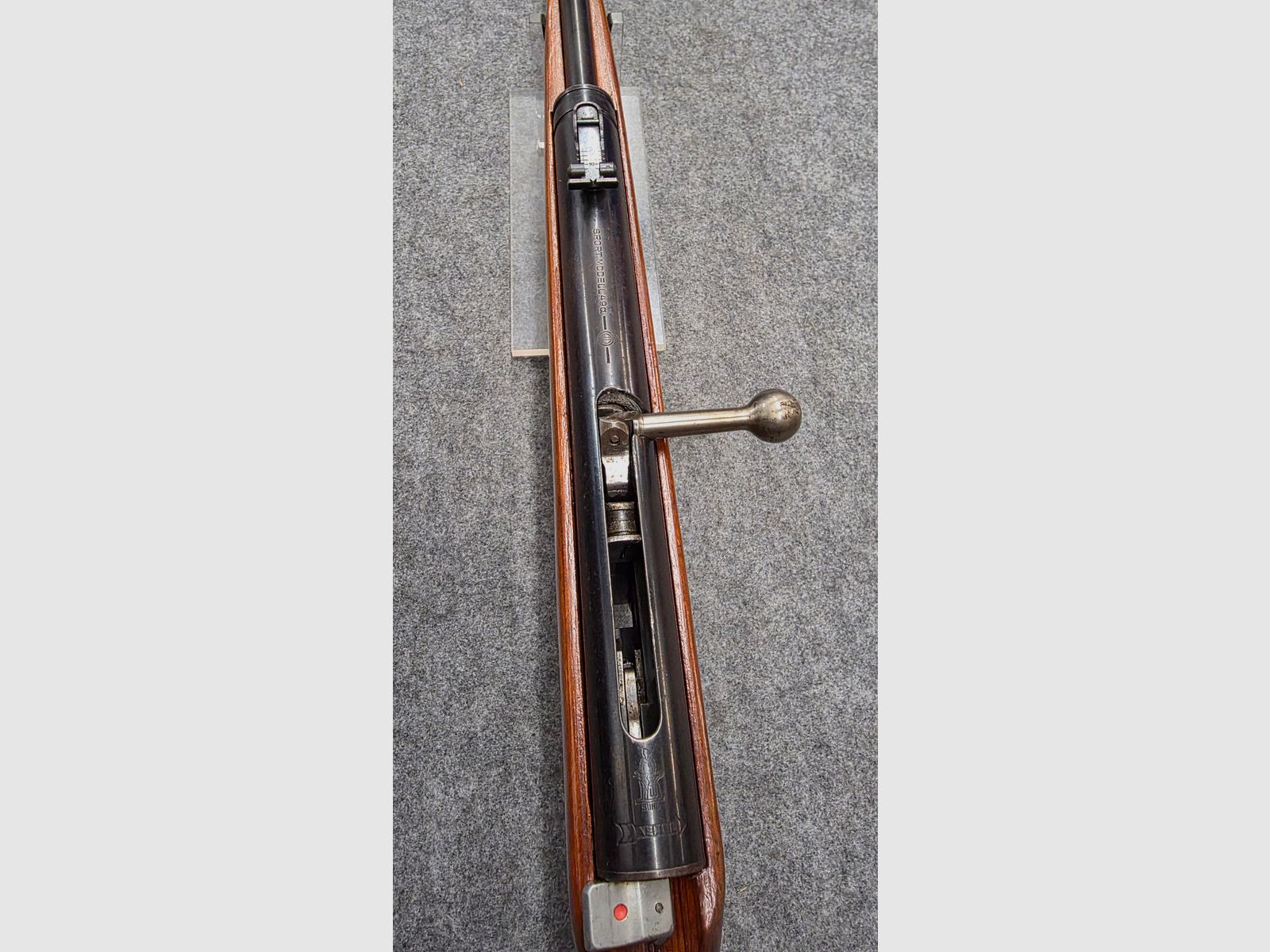 2.) Haenel Mod. 49a Q1 Qualität mit Schichtholzschaft von 1963 im sehr schönen Zustand Durchlader kein 310