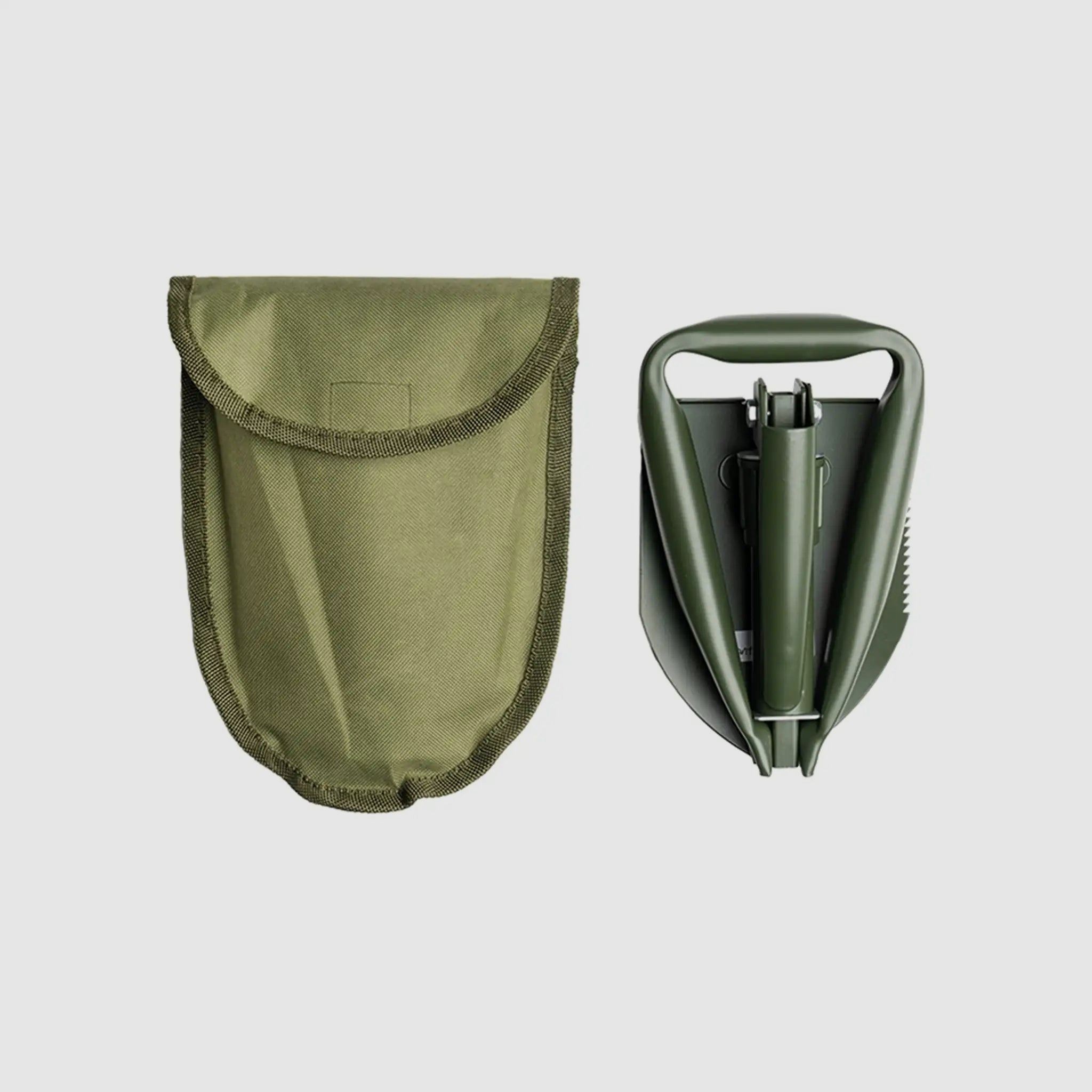 Mil-Tec Mini Vouwschep met Tas Olijf