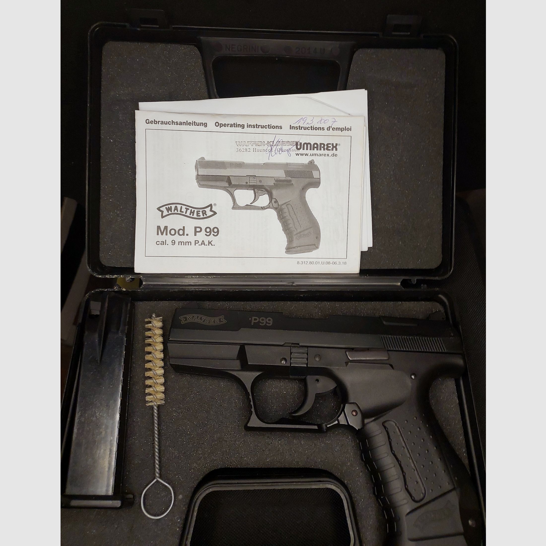 Walther P99 Schreckschuss Pistole 9mm P.A.K. (PTB 637)