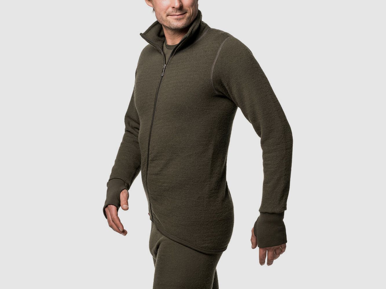 Woolpower Veste Full Zip Verte XL