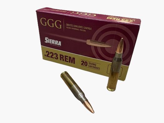 GGG HPBT .223REM - 4.47G / 69 GRS. - 20 ROUNDS - SIERRA MATCH KING