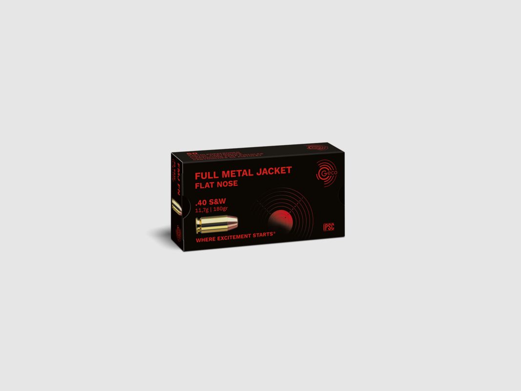 GECO 40 S&W 180 GRS / 11,8 G FMJ FK 50 STK, Bild 1 von 2