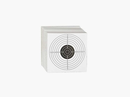 CIBLE 14X14 MARQUAGE NOIR AVEC SCORE X100