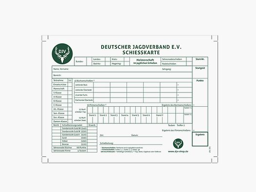 DJV-Schiesskarte Langwaffe