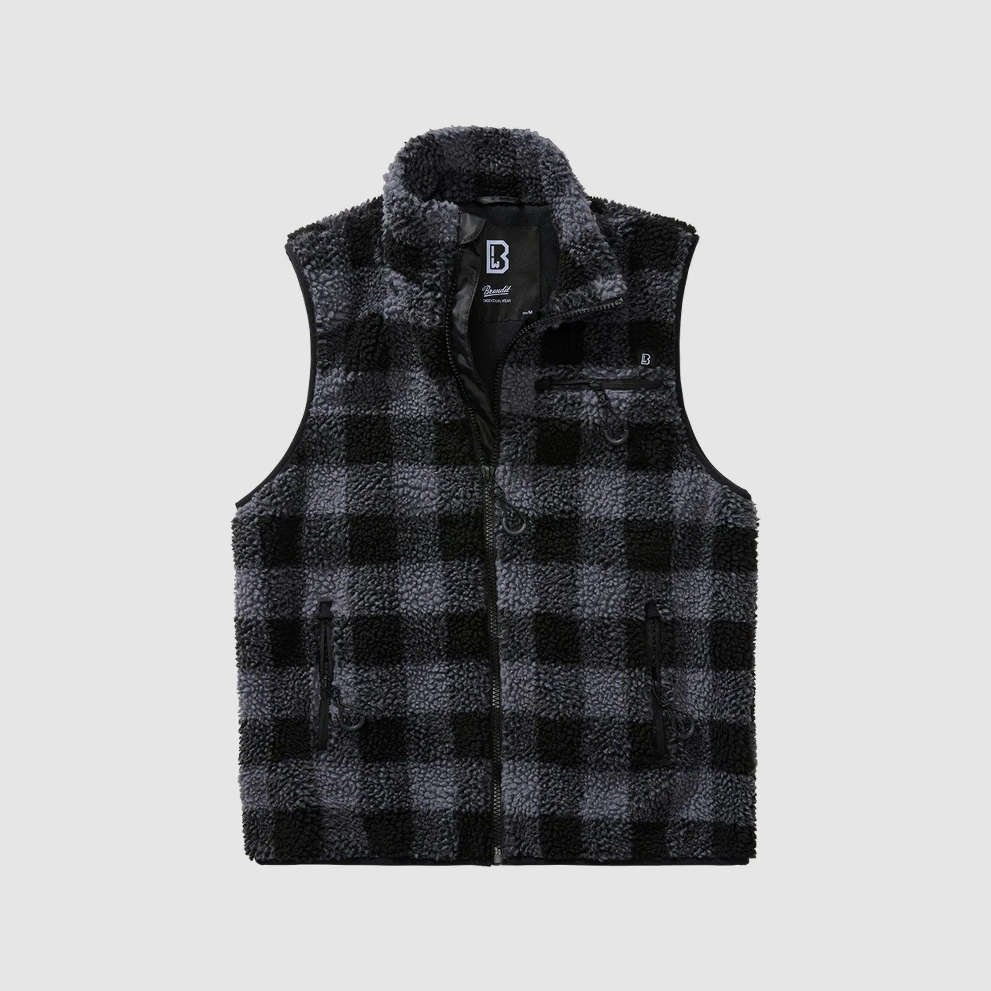 Brandit Brandit Jacke Teddyfleece Vest schwarz grau