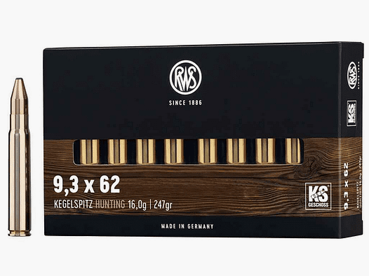 RWS 9.3x62 KS 247 gr. - 20 pcs
