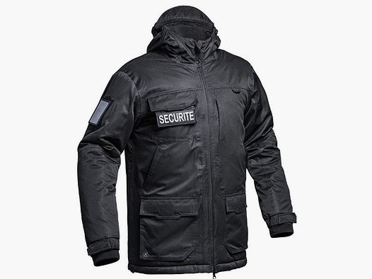 Hardshell Parka WF 150 SECU-ONE FLAP SECURITE, black