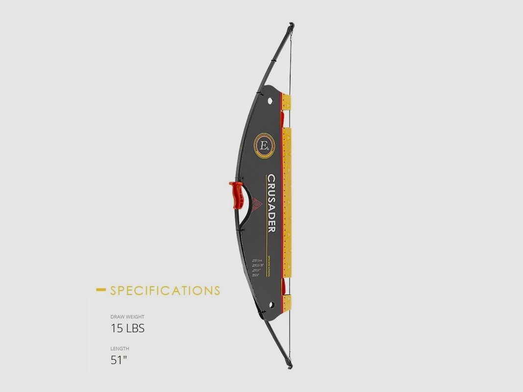 Arc recurve pour enfants Zasdar Jelly / Crusader – kit, 15 lbs et 51 pouces., image 2 sur 2
