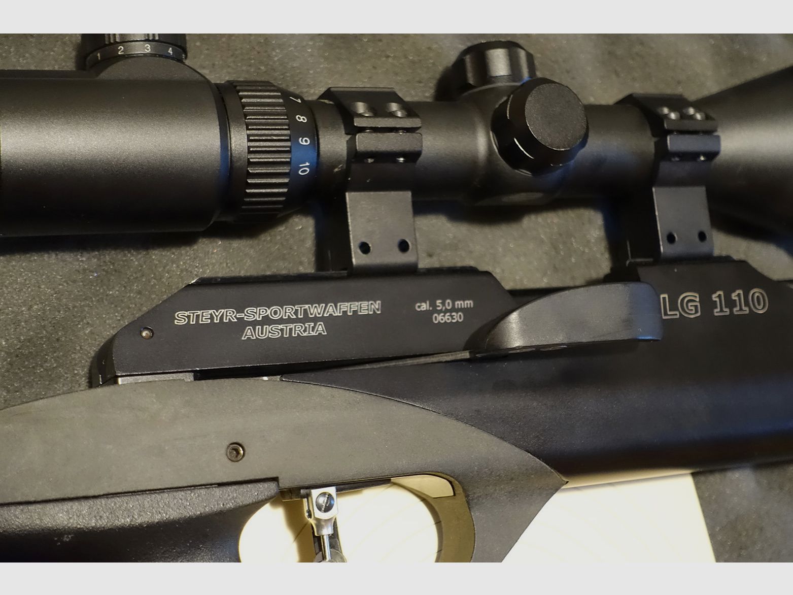 Steyr Hunting LG110 / 5 mm / 35 Joule / Zielfernrohr + Zubehör