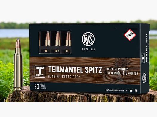 Cartouche de fusil RWS TMS cal. .223 Rem 55gr / 3,6 g