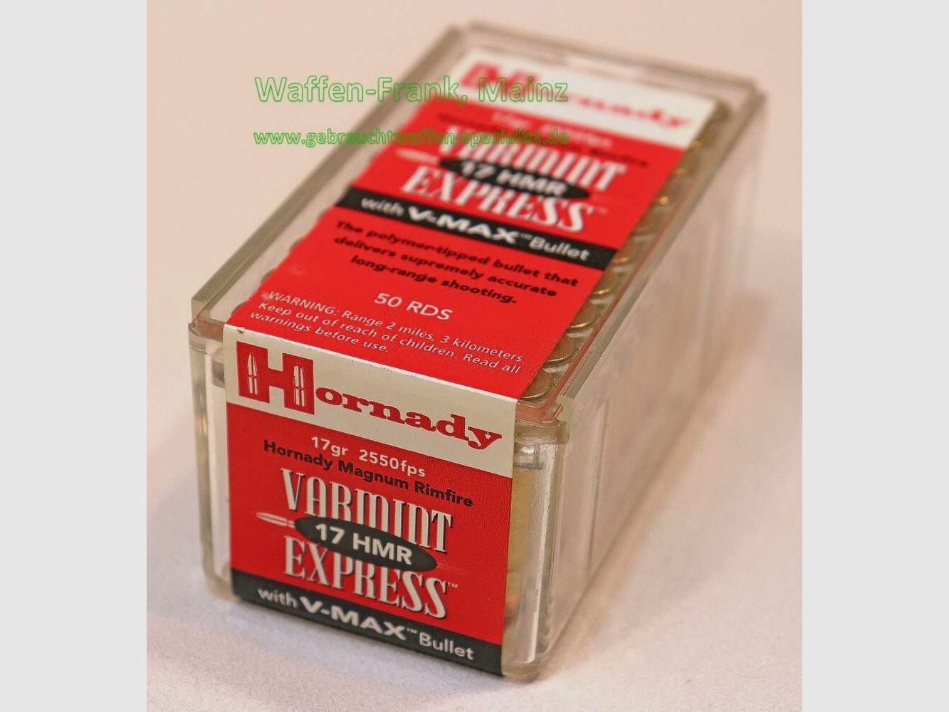 Hornady / USA Büchsenpatron. Varmint Express .17 HMR