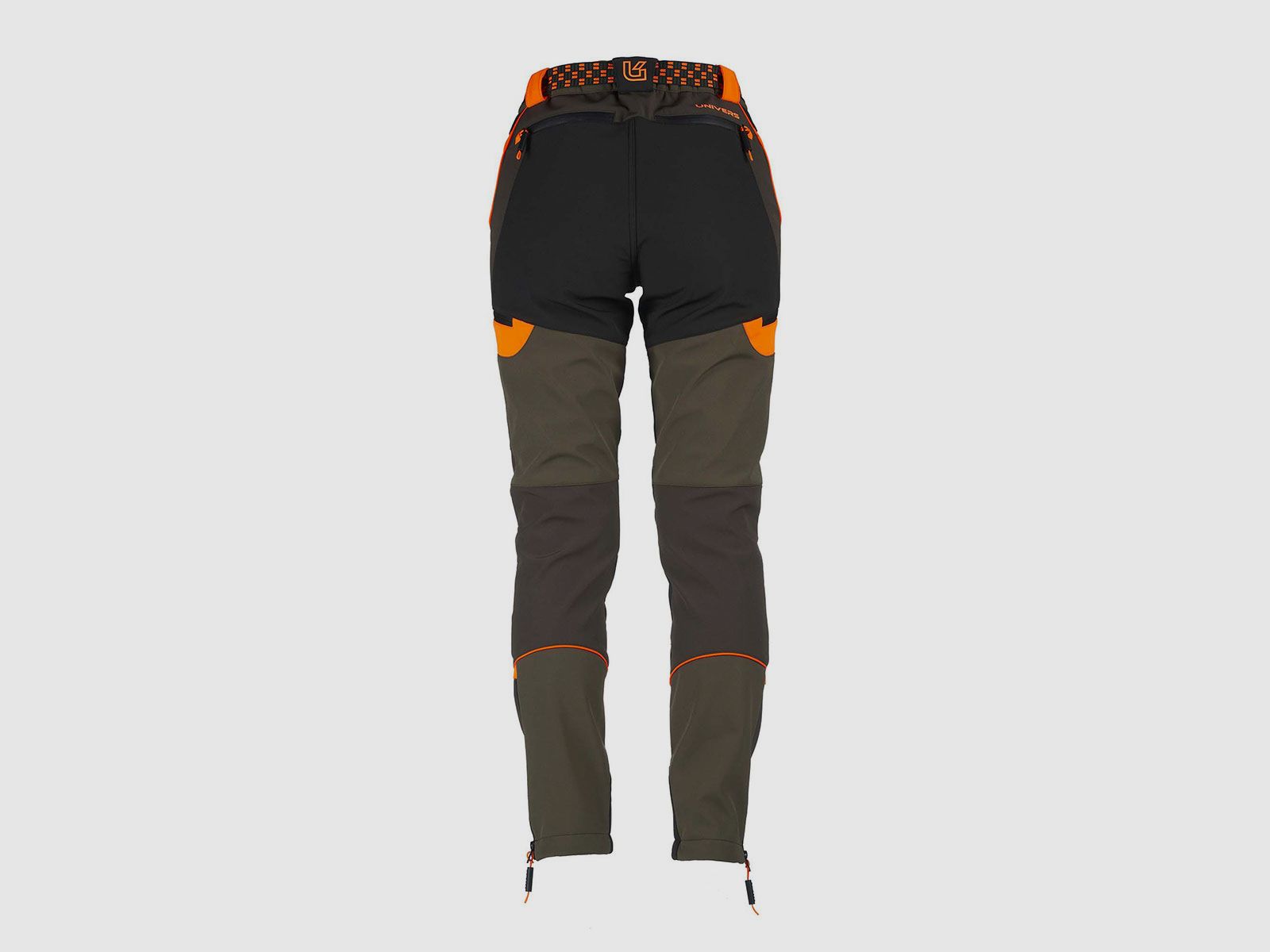 PANTS – UNIVERS – WOMEN – HUNTING SOFTSHELL U-TEX Green/Orange, image 4 of 6