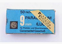 Geco - Fürth Pistol ammunition 9mm Luger/Parabellum/9x19