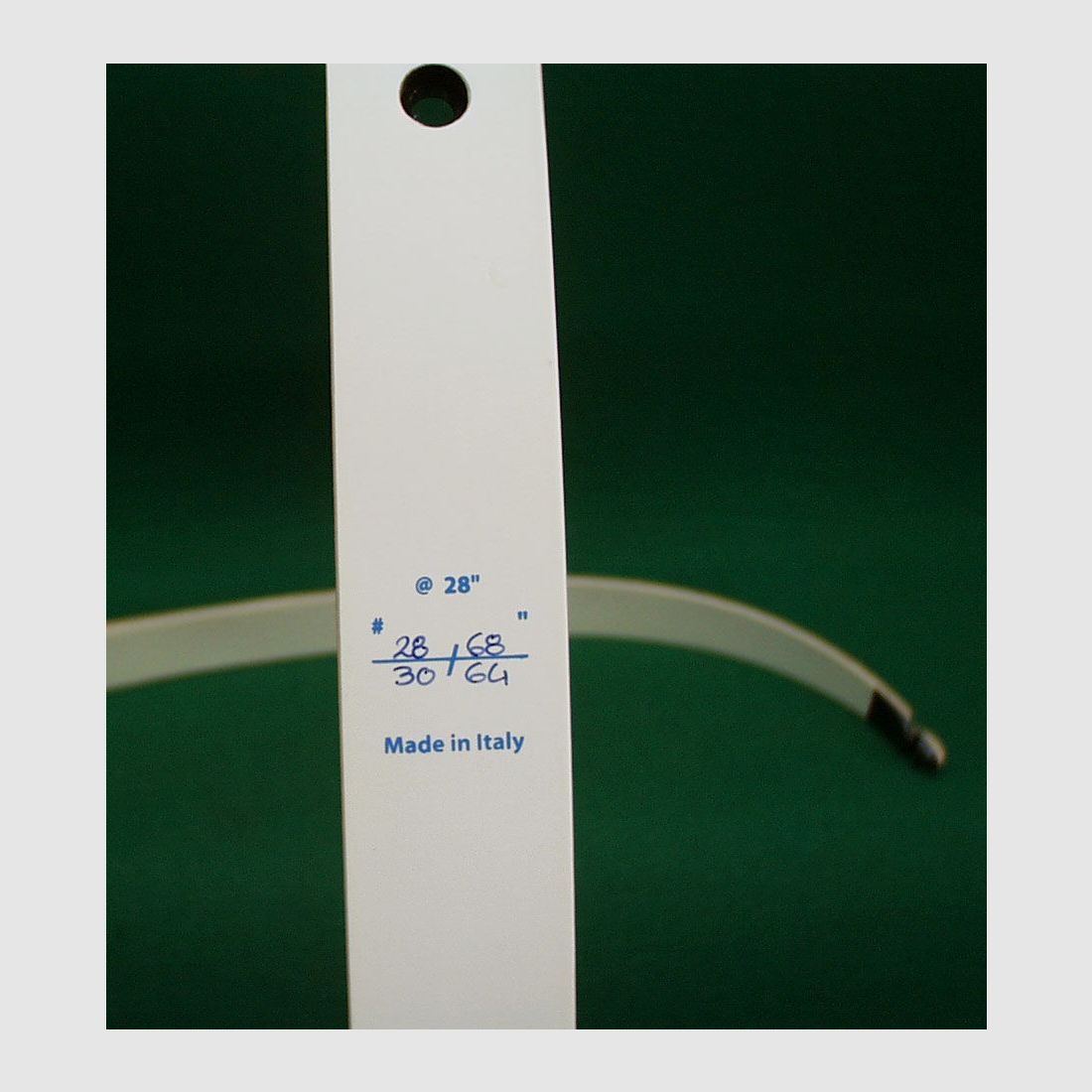 Big Archery Wurfarme weiss 28"