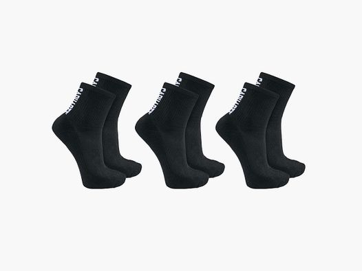 Carhartt Force Crew Low Socks 3-Pack Mannen Zwart XL