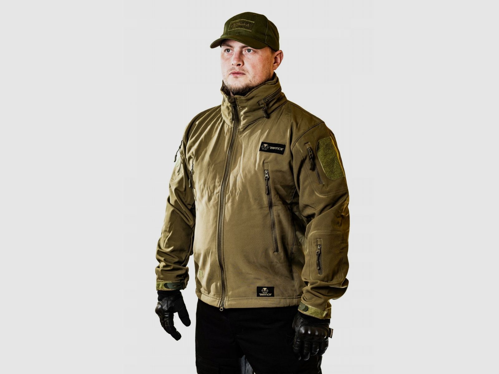 Kurtka TAKTICA Softshell SZARA K.T.O. 05 r.L, zdjęcie 1 z 6