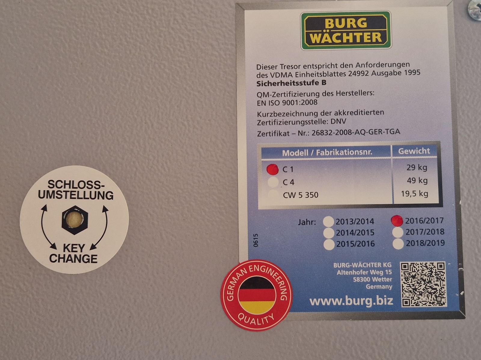 Tresor Munitionstresor Burg Wächter