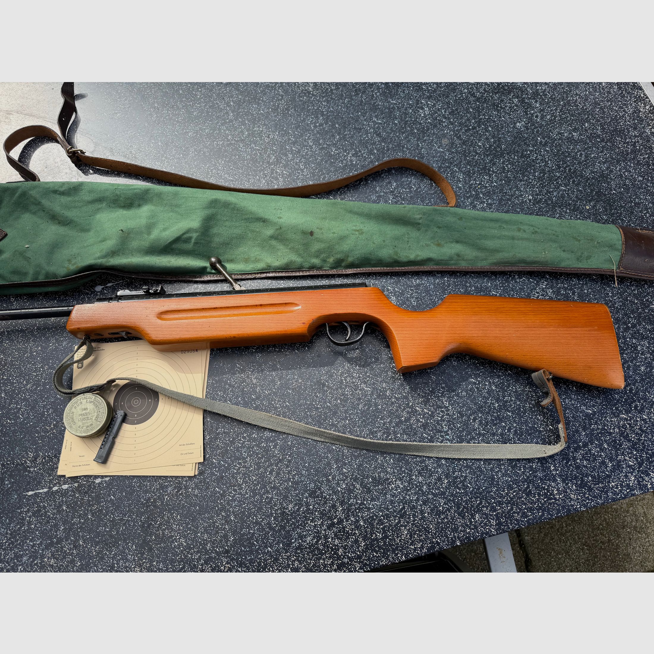 Haenel 310 Sportschaft inkl. Tasche Magazin usw. Luftgewehr DDR