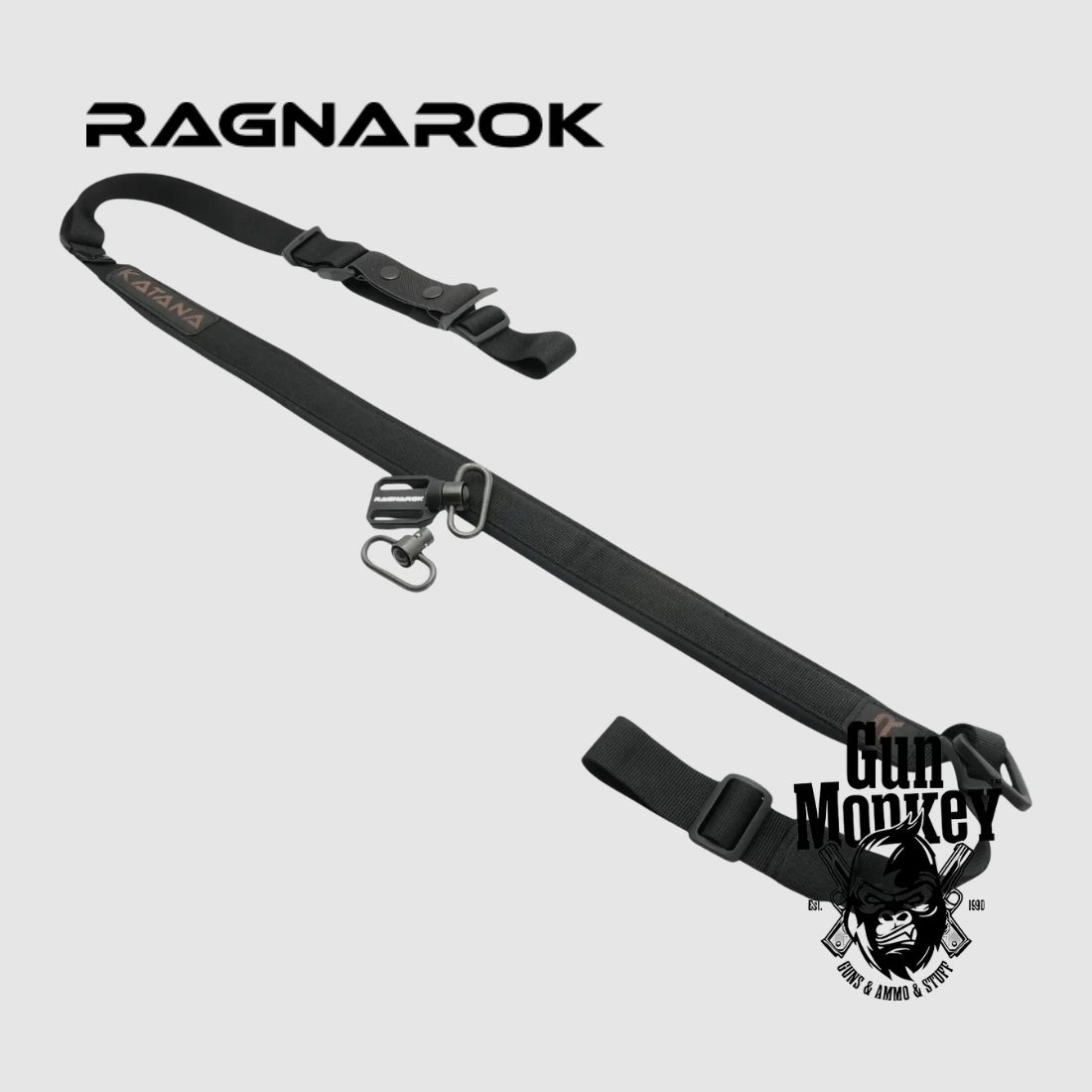 Een-/tweepunts draagriem RAGNAROK KATANA QD, kleur zwart (KATANA-B-QD)