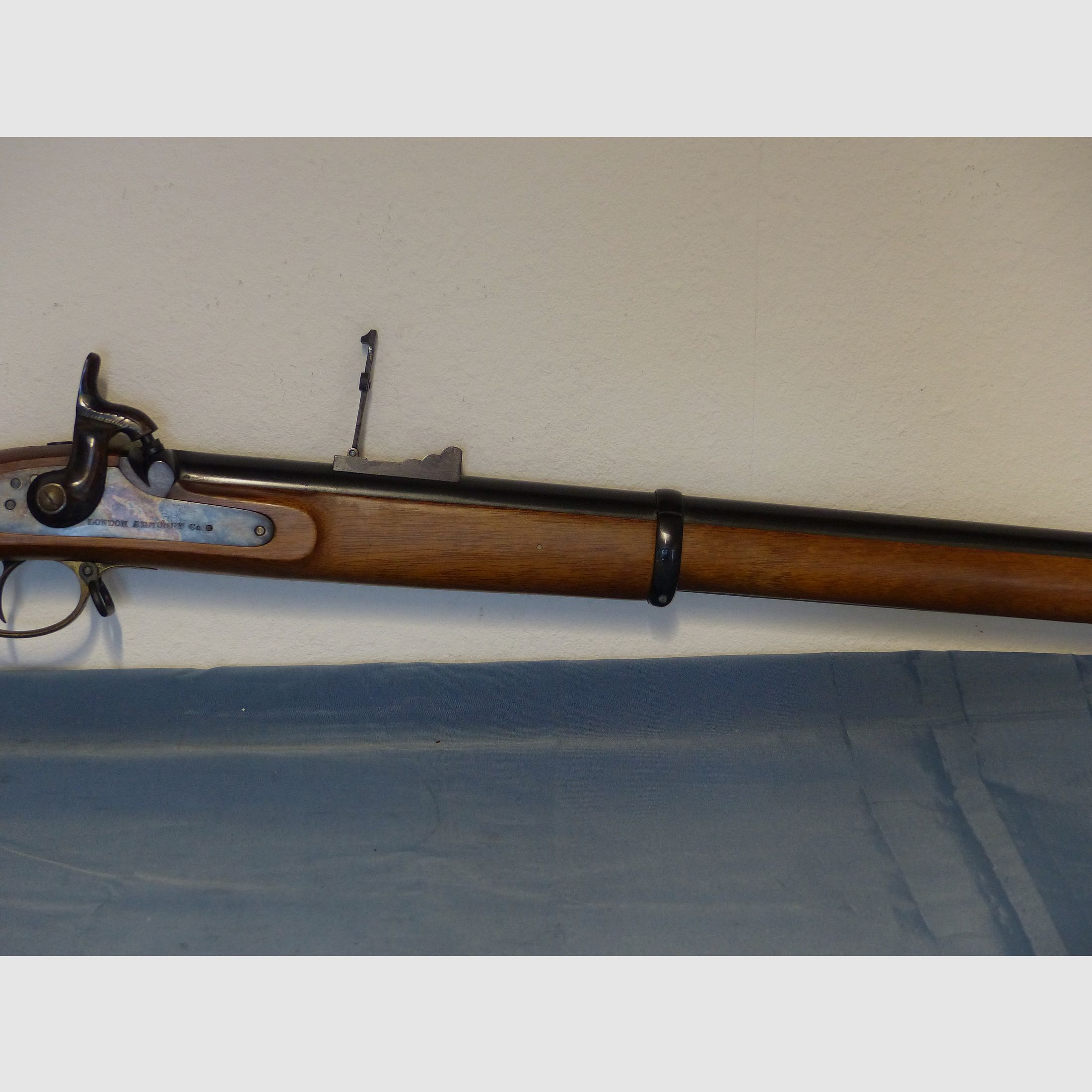 Vorderlader Perkussion Enfield Gewehr 1853 3 Band Büchse Armi San Paolo Brescia Italien Cal. .58 vintage