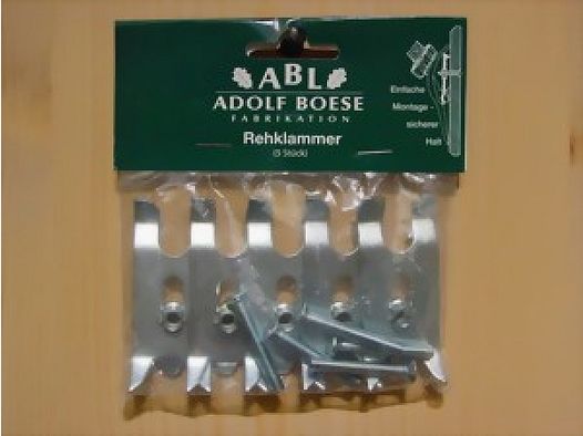 Reh / Bock Gehörnklammer Klammer - Inhalt: 5 Stück
