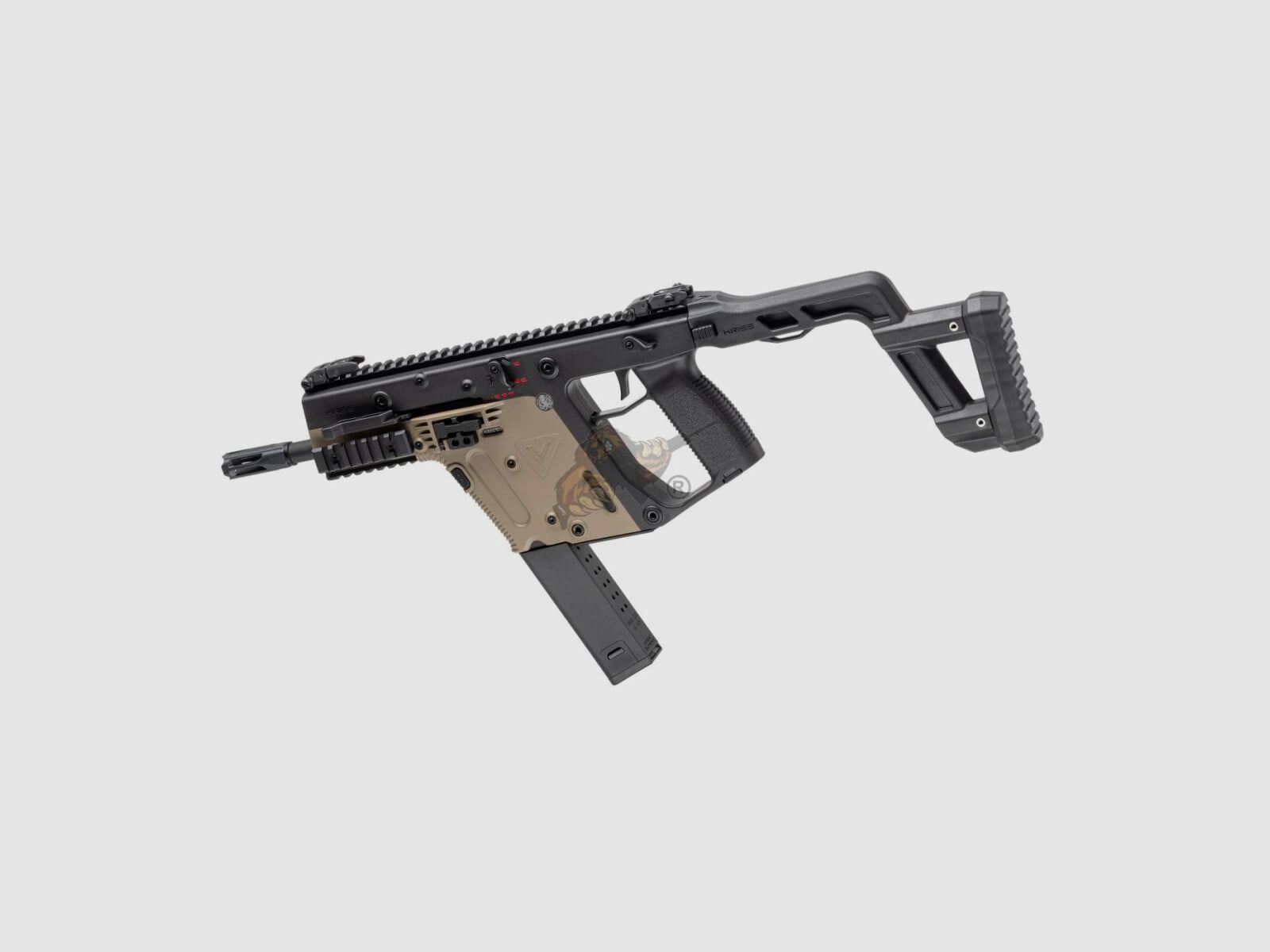 Kriss Vector V2 Airsoft en Duet Tone Noir / Tan - max. 0,5 Joule (Krytac)