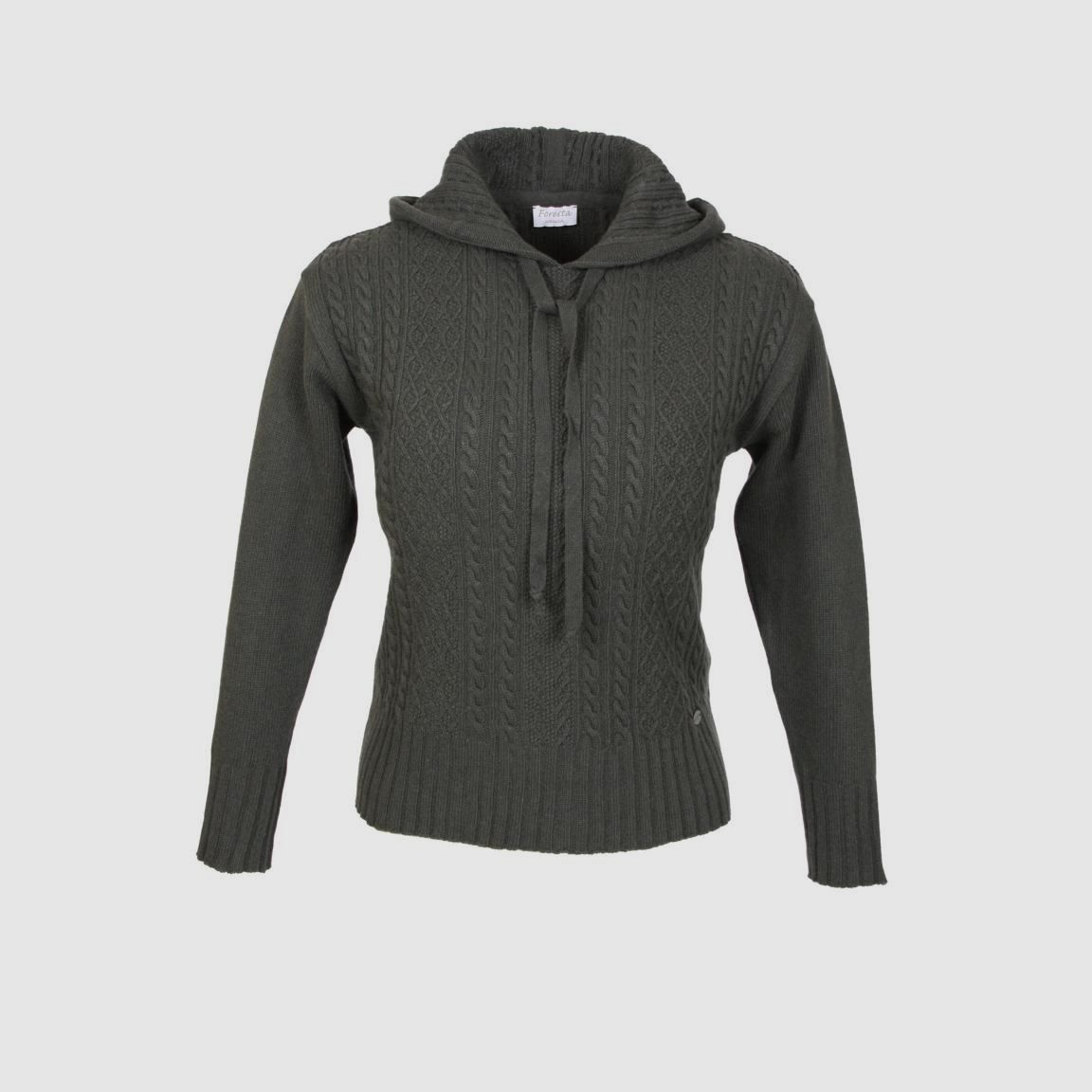 Foresta Lea Damenhoddy mit Zopfmuster Oliv - 36