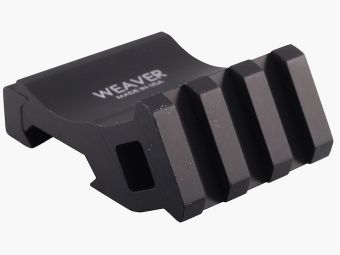 Weaver Tactical Offset Picatinny Accessory Rail matt schwarz