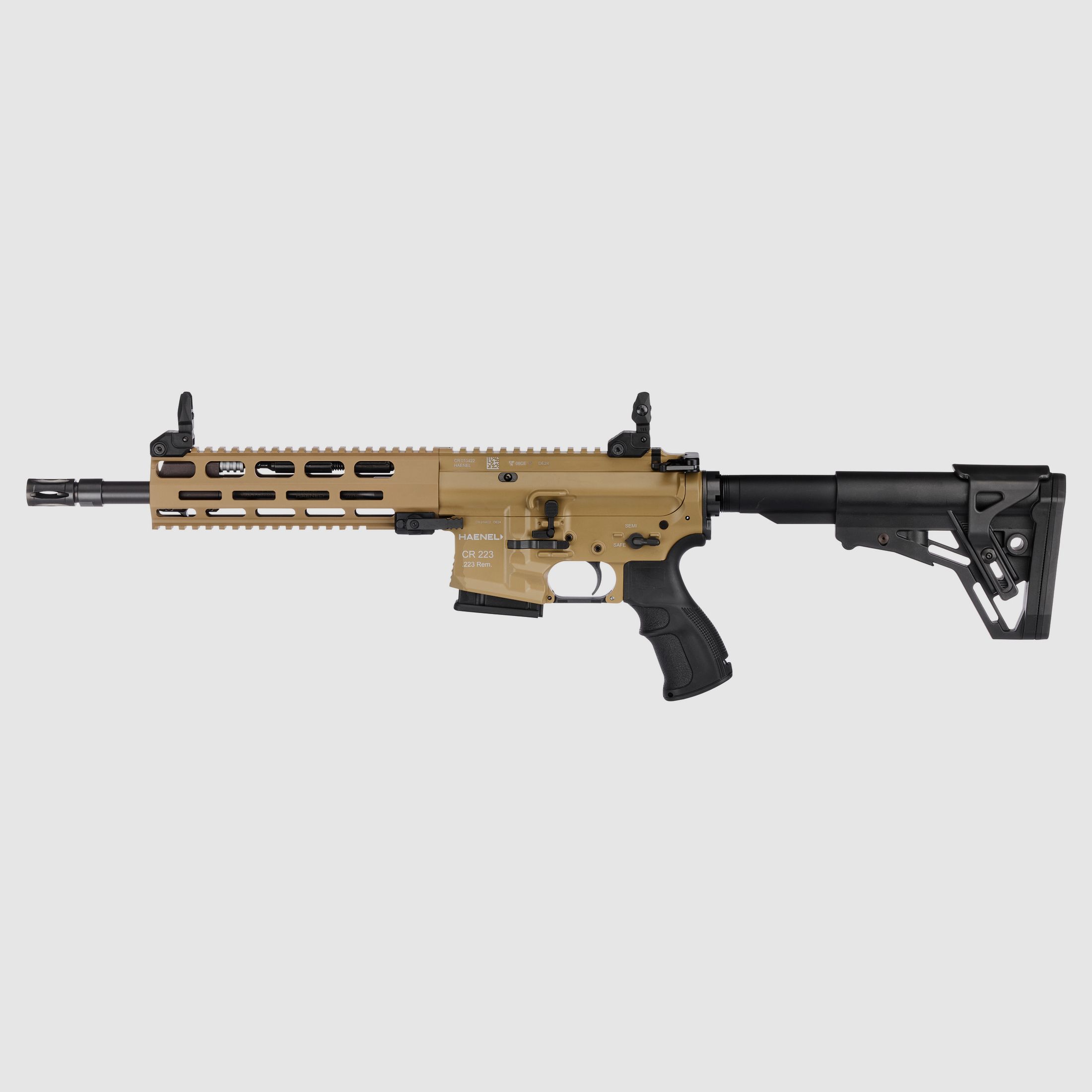 Haenel CR 223 M-LOK Handguard Barrel Length 254 mm | Match Trigger | Short Handguard | Sand Color | Not Sport Approved, Cal. .223 Rem., image 2 of 2