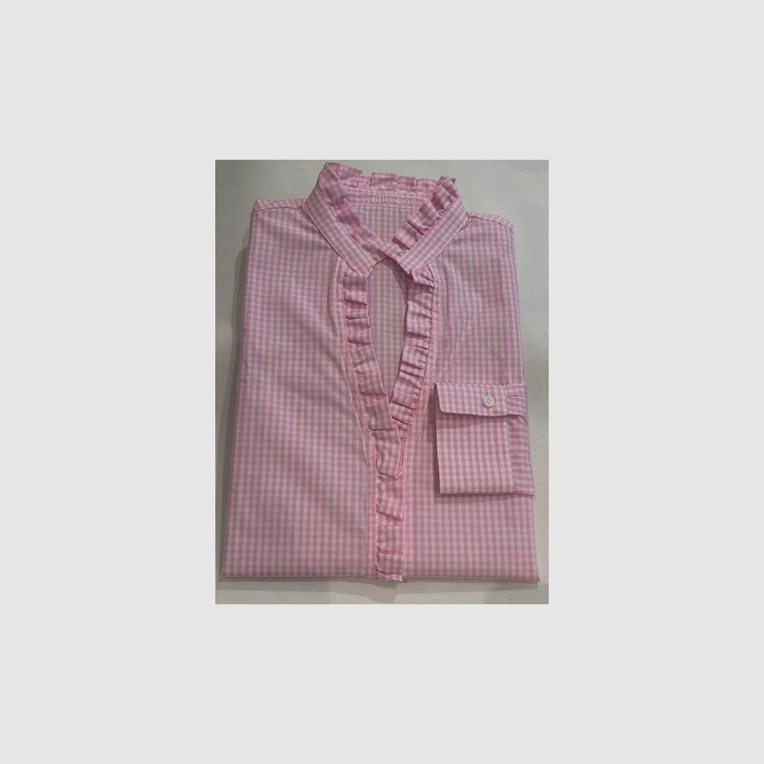 Wallmann Bluse kariert in Rosa