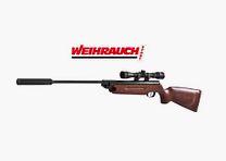 Karabin Weihrauch HW35 zestaw tłumików kal. 4,5mm z lunetą 4x32