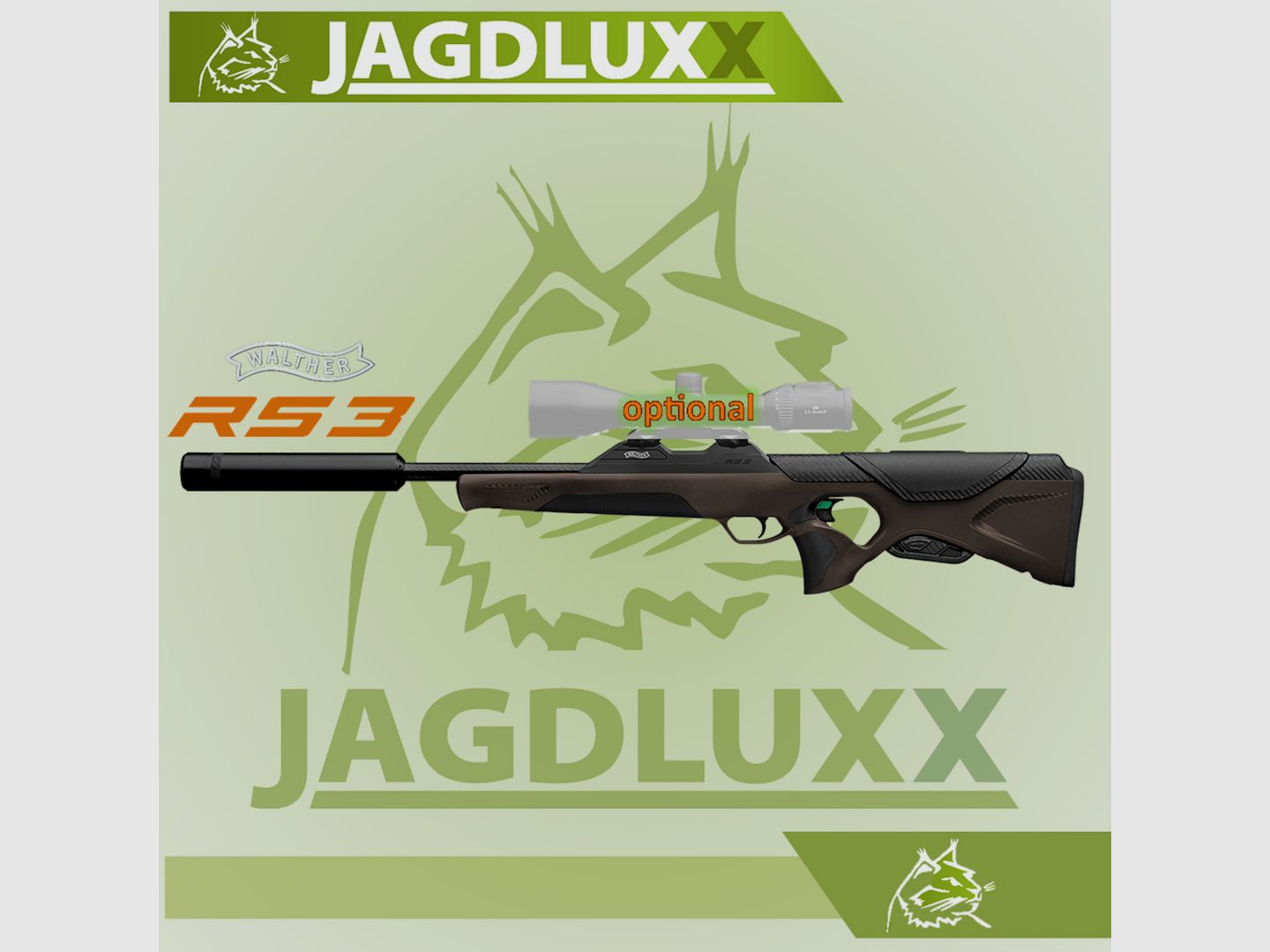 Walther RS 3 Pro Chestnut Repetierbchse inkl. Schalldmpfer