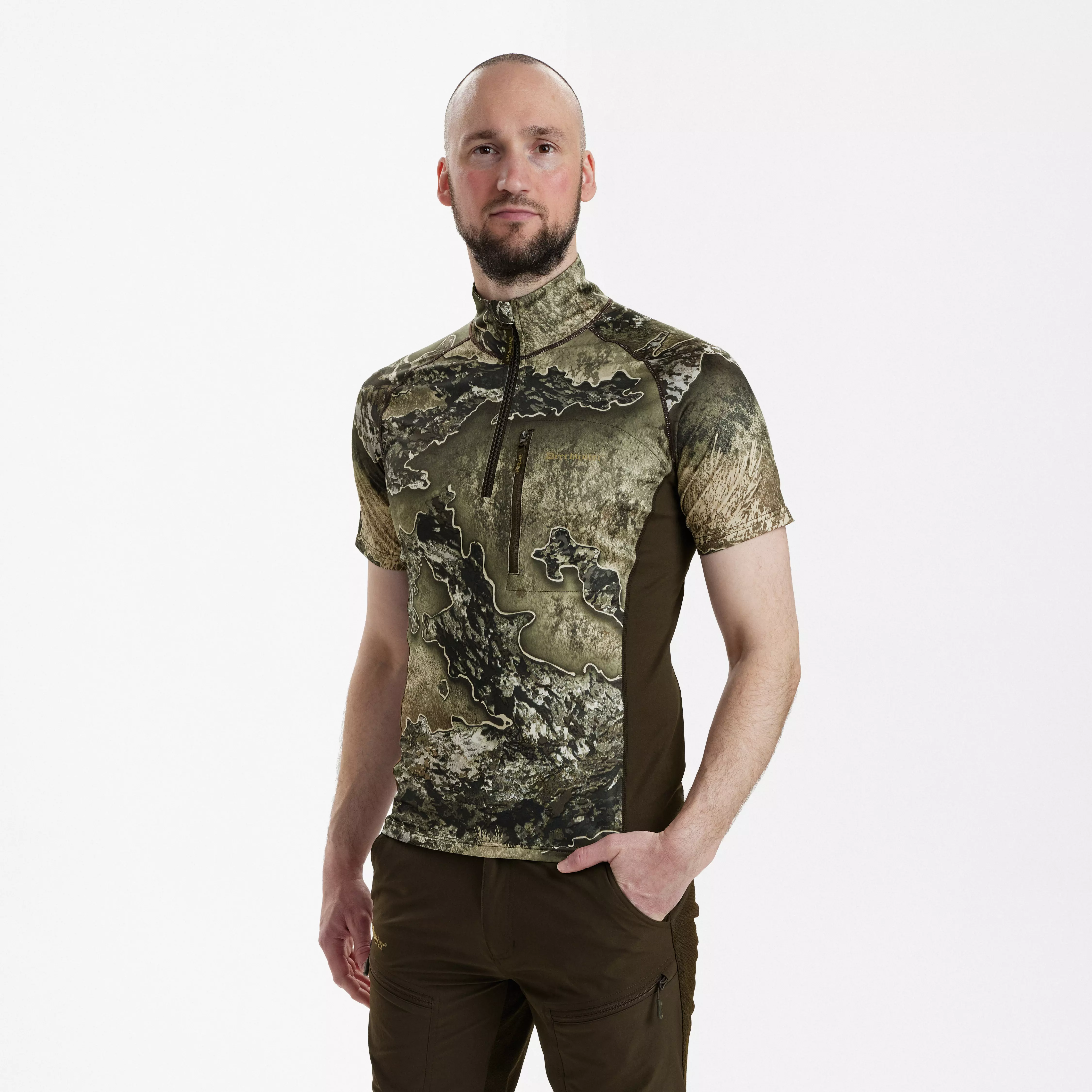 Excape Insulated T-Shirt mit RV-Kragen - REALTREE EXCAPE™, billede 1 af 5