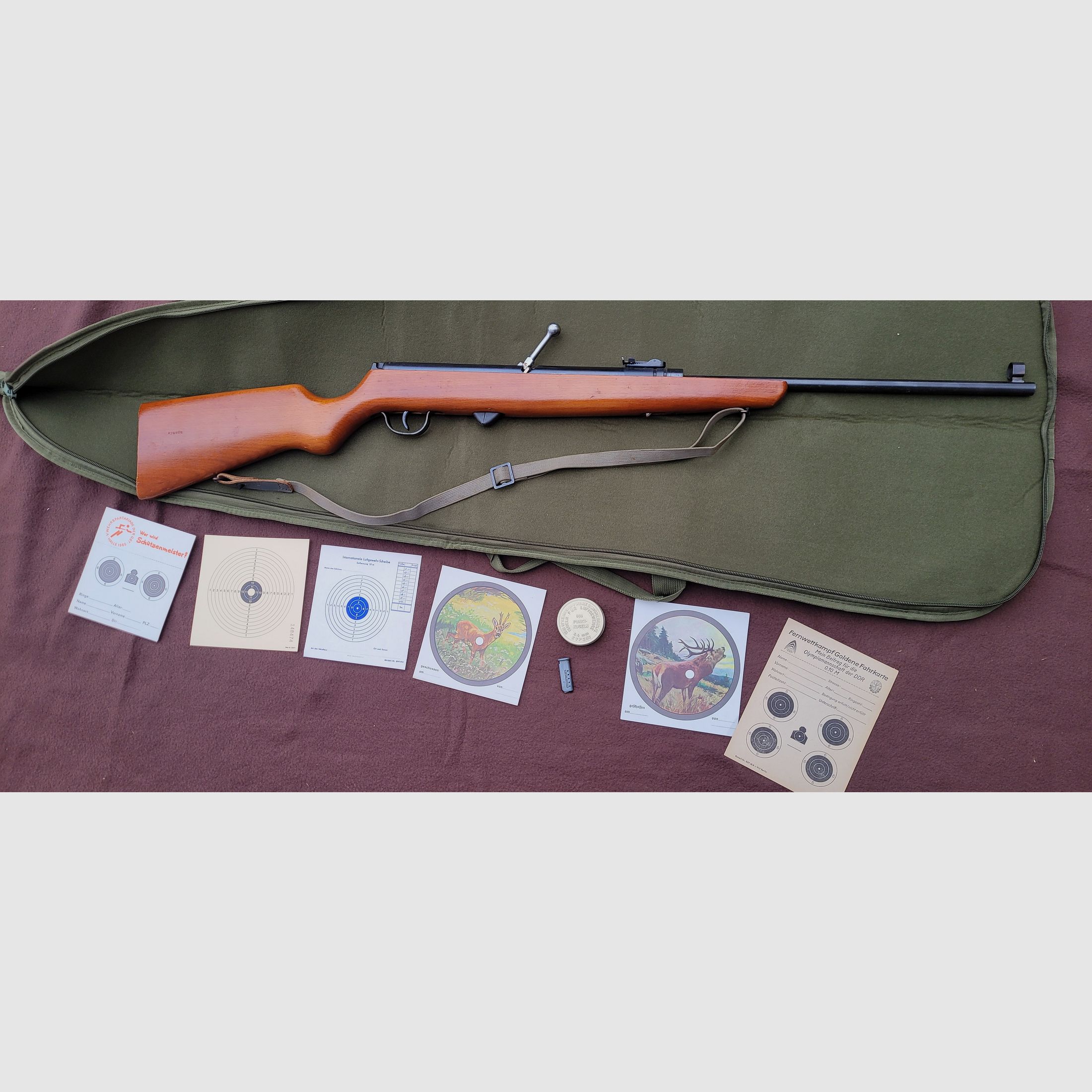 Fusil à air DDR avec chargeur Haenel 310