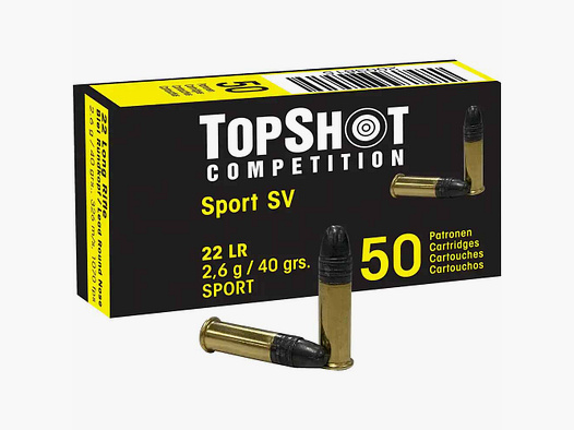 TOPSHOT COMPETITION .22lr Black Edition SV 2.6g/40grs 50Stk