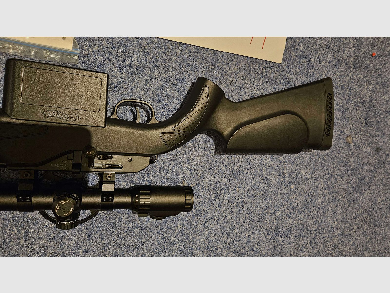 Set di fucile ad aria compressa Walther Dominator 1250FT per il tiro di campagna