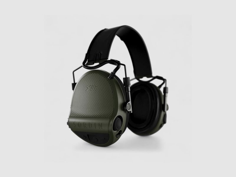 Sordin Supreme X2 Green Leather Headband Gelpads, afbeelding 1 van 2